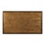 A molded rectangular top is elevated by stylized bamboo corner posts with intricate leather bindings joined by a low shelf.