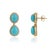 VR Jewels 8.94ct Sleeping Beauty Turquoise Drop Earrings With Diamonds in 14k Gold- 2 Pieces For Sale - Image 4 of 14