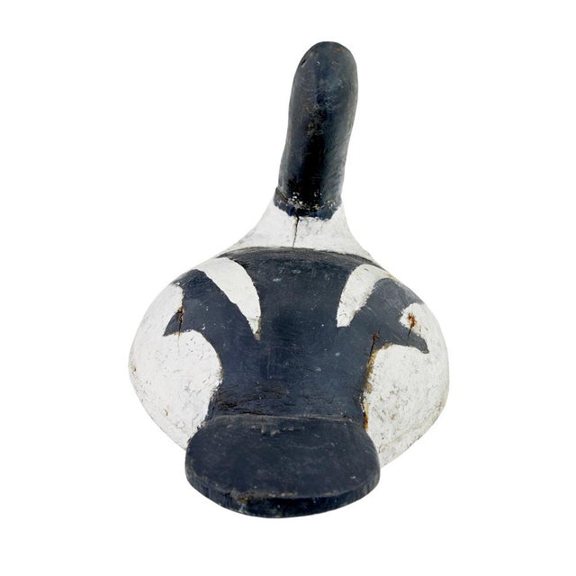 Early 20th Century Carved Hand-Painted Decoy Duck, 1920s For Sale - Image 4 of 7