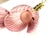 Contemporary Italian 2-Branch Pink Murano Glass Tulip Flower Gold Brass Sconces - a Pair For Sale - Image 10 of 10