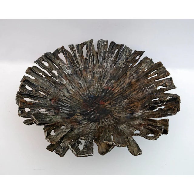 Brutalist Brutalist Centerpiece in Forged Iron by Salvino Marsura, 1970s For Sale - Image 3 of 8