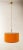 Orange Fabric Suspension Light with Gold Silk Cord, in Flawless conditions. Designed 1970 to 1979 Up to 250V (Europe/UK...