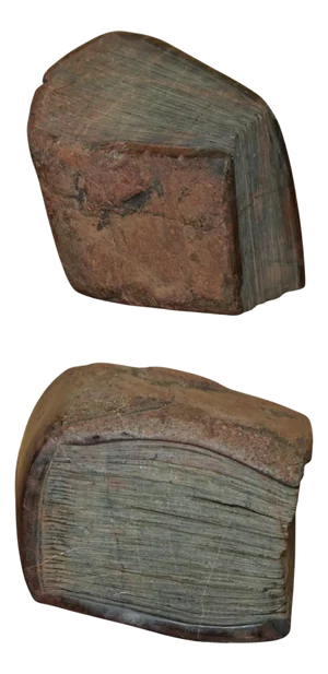 Carved Stone Library Book, 1900s
