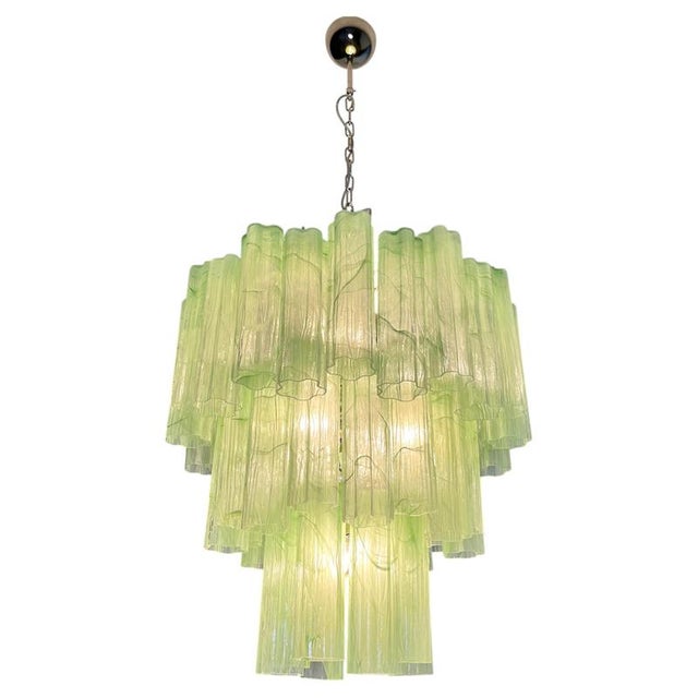 Italian Chandeliers in Murano Glass, 1990, Set of 2 For Sale - Image 4 of 18