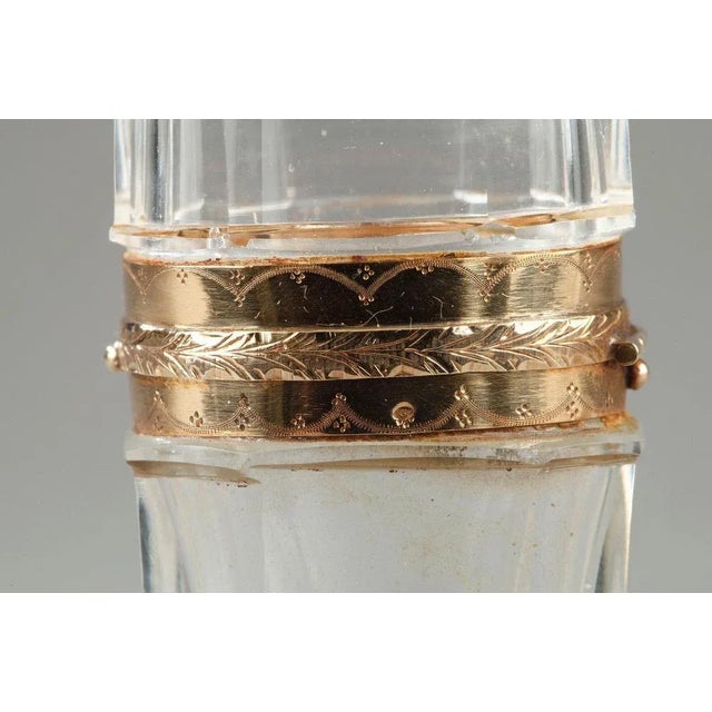 18th Century Gold & Cut Crystal Perfume Flask For Sale - Image 5 of 6