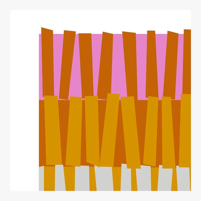 Color Rhythm in Pink and Carmel Fine Art Print 40" X 50" by Liz Roache For Sale - Image 4 of 6