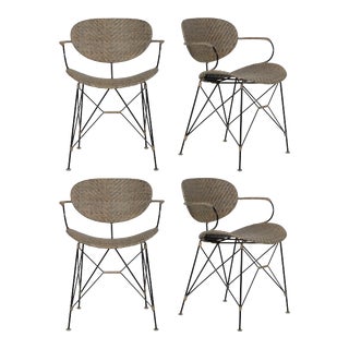 David Francis Furniture Sapporo Armchairs - Set of 4 For Sale