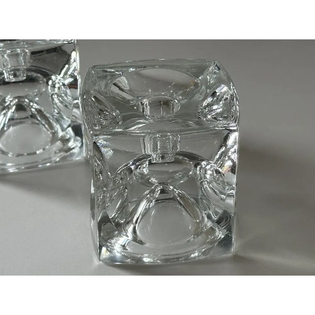 Ice Cube Candlesticks by Peill and Putzler, 1970s, Set of 2 For Sale - Image 12 of 13