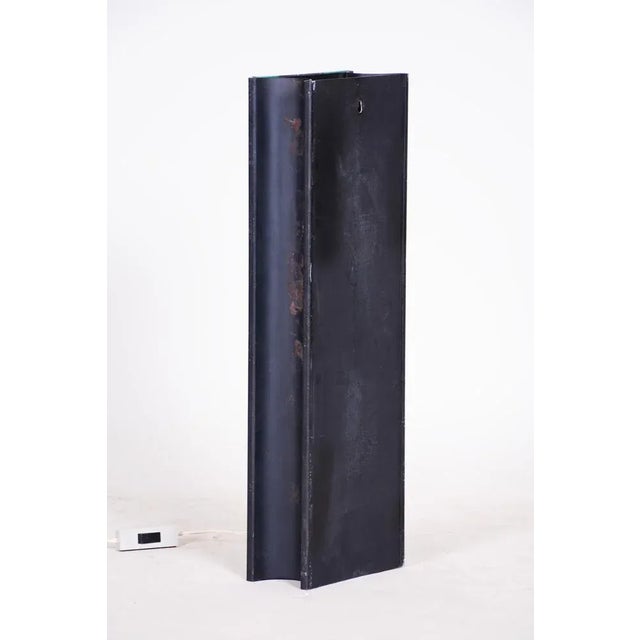 Mid-Century Hanging Light in Colored Layered Glass & Steel, Czech, 1950s For Sale - Image 6 of 8