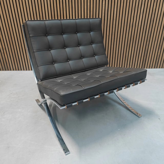 Metal Barcelona Chair by Ludwig Mies van der Rohe for Knoll Inc. / Knoll International, 2010s For Sale - Image 7 of 7