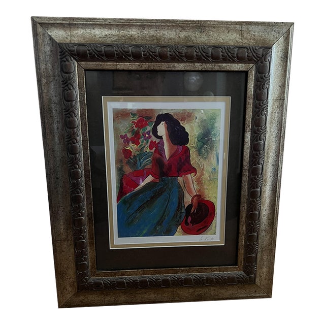 Original Signed Lithograph Pretty Afternoon With Polly by Linda Le Kinff For Sale