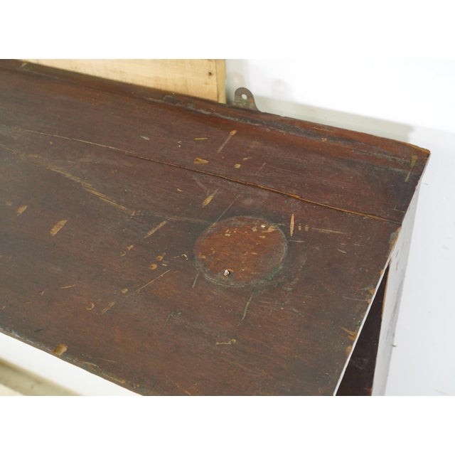 Late 19th Century Dark Wood Fireplace Mantel For Sale - Image 10 of 11