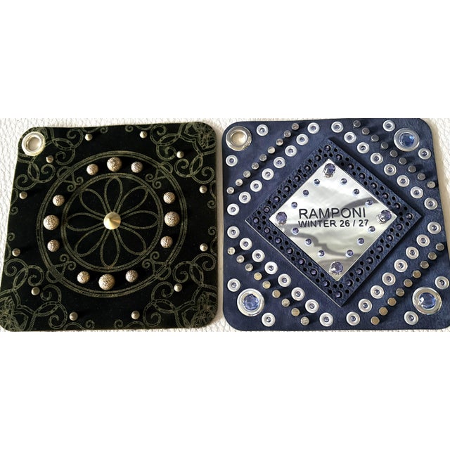 Italian Studded Fabric Swatch No 13 From 2026-2027 Collection For Sale - Image 4 of 5