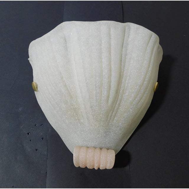 1960s 1960s Murano Shell Sconce With Pink Curl For Sale - Image 5 of 9