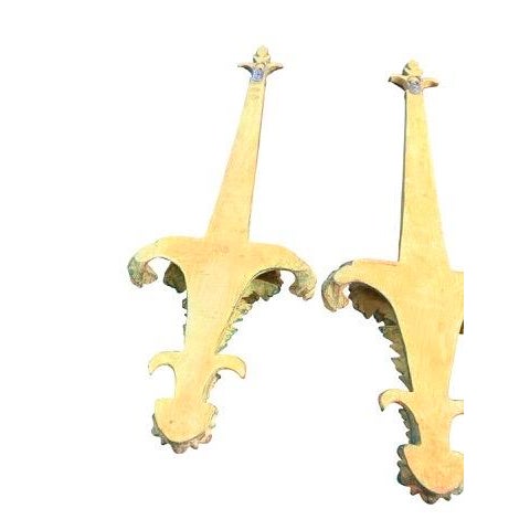 Vintage Neoclassical Acanthus Architectural Wall Ornaments, Pair For Sale - Image 11 of 14