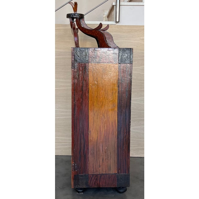 Fine 19th Century Italian Tabletop Walnut Vitrine With Glass Door For Sale - Image 6 of 12