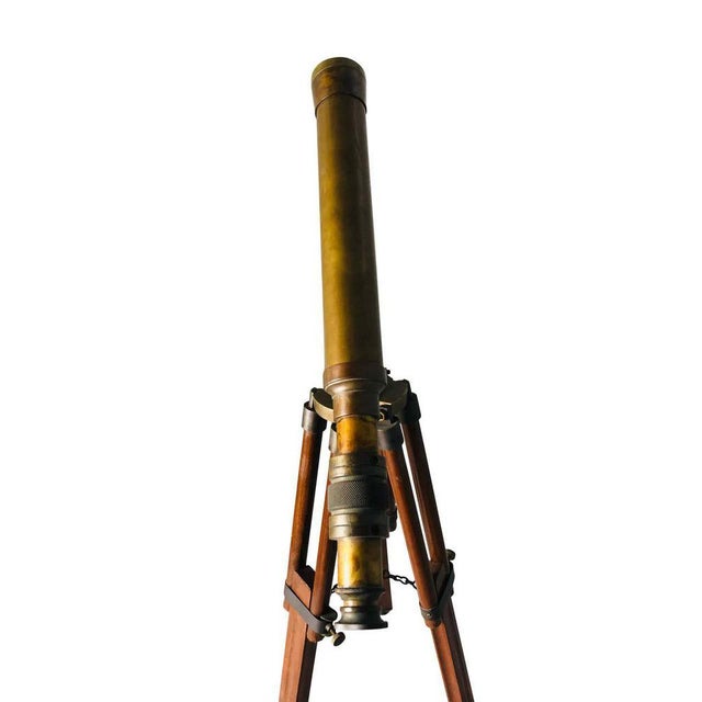 English Brass Telescope, 20th Century For Sale - Image 10 of 12