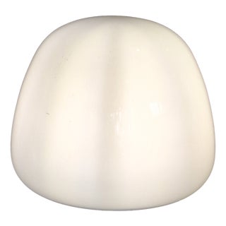 Art Deco German Ceiling Lamp with Opaque White Glass Shade from Brüne, 1930s For Sale