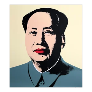 Mao 5, Andy Warhol Serigraph, Sunday B. Morning Stamp Verso