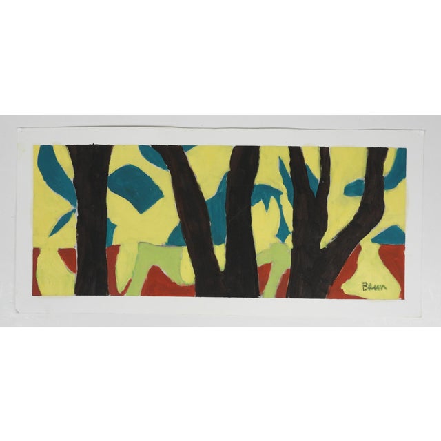 Contemporary Contemporary Abstract Forest Painting For Sale - Image 3 of 3