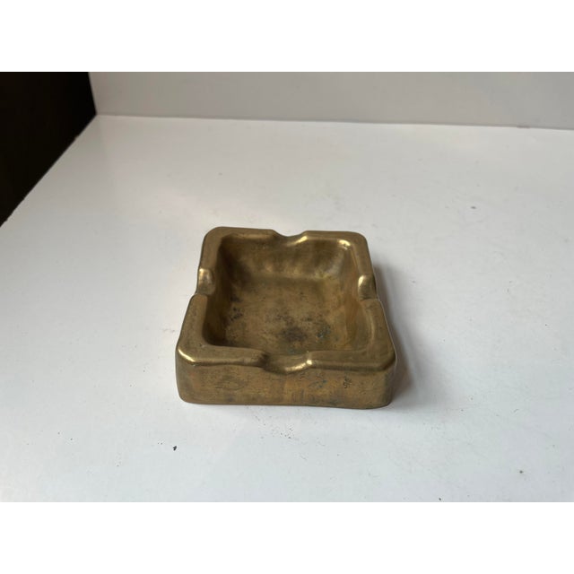 Vintage Brutalist Lauterbach Ashtray and Lighter Holder in Bronze, 1970s, Set of 2 For Sale - Image 9 of 11