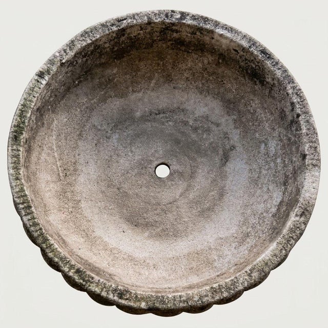 1960s Neoclassical Garden Basin in Reconstituted Stone, 1960s For Sale - Image 5 of 6