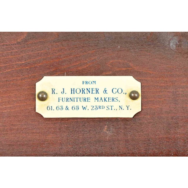 R. J. Horner Victorian Mahogany Mirror Front Armoire Dresser or Linen Press, Circa 1890s For Sale - Image 10 of 11