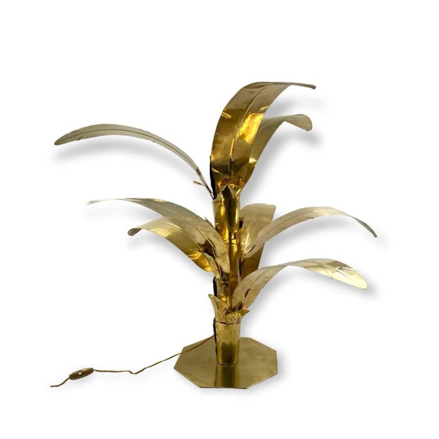 Palm Tree Brass Floor/Table Lamp, Bottega Gadda Italy, 1960 For Sale - Image 6 of 13