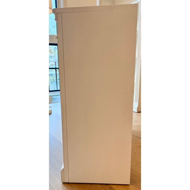 Transitional Ethan Allen Crawford Solid Wood Bookcase – Designer Library Shelf #2 For Sale - Image 3 of 4