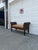 Vintage Boho Woven Rattan Wicker Scroll Arm Upholstered Bench For Sale - Image 4 of 12