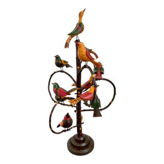 Folk Art Bird Tree For Sale