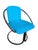 Italian Steel and in Turquoise Cotton Upholstery Armchairs, 1960s, Set of 2 For Sale - Image 11 of 18