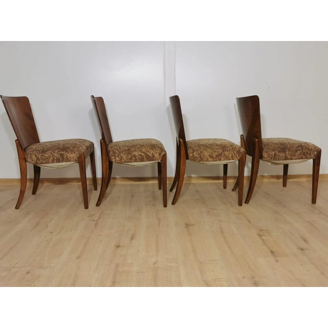Art Deco Dining Chairs by Jindrich Halabala, Set of 4 For Sale - Image 16 of 18