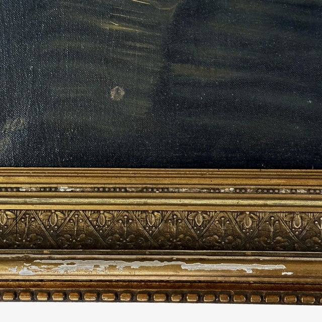 Vintage Mannerist Style Portrait of Nobleman (In the Manner of El Greco), Signed (Oil on Canvas) For Sale In Philadelphia - Image 6 of 10