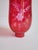 Cranberry Glass Uricane Lamp Shades-a Pair For Sale In New York - Image 6 of 12