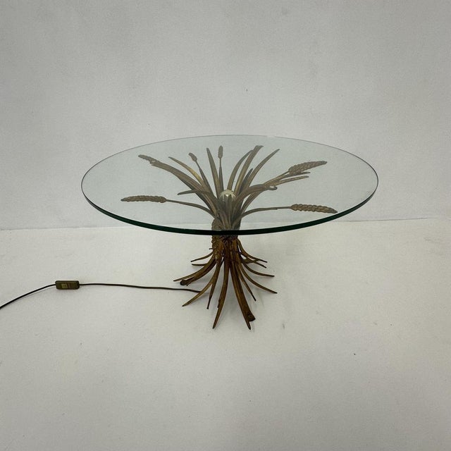 Illuminated Wheat Sheaf Side Table, 1970s For Sale - Image 6 of 15