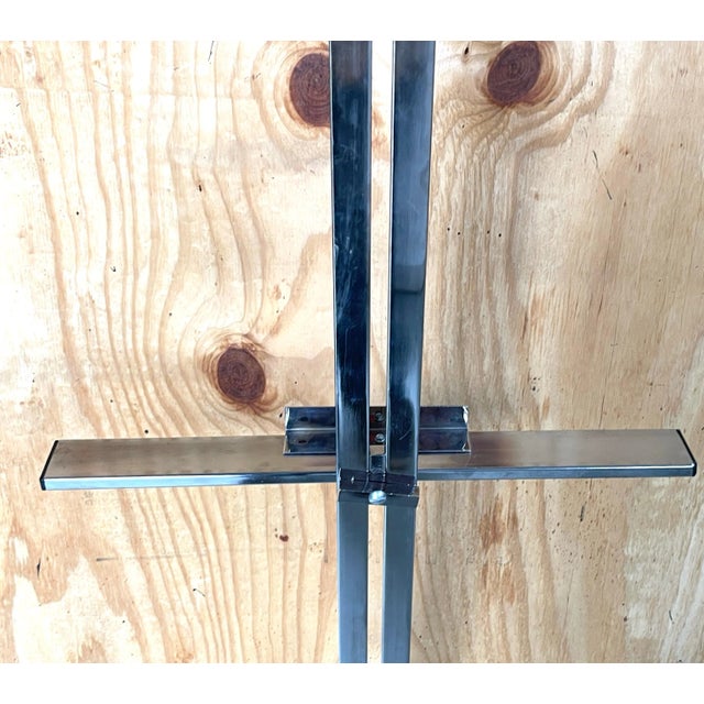 Milo Baughman Style Polished Chrome Adjustable Easel For Sale - Image 12 of 12