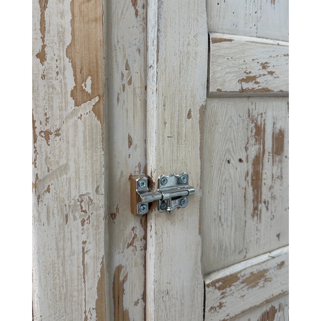 Vitage Patinated Wardrobe in Wood, 1940s For Sale - Image 12 of 16