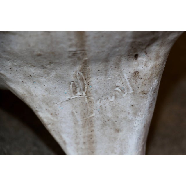 Ceramic Stoneware Sculpture With Great Form and Color Signed For Sale - Image 7 of 11