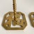 Chinoiserie Brass Candlesticks Asian Character Vintage Brass Candle Holders a Pair For Sale - Image 12 of 13