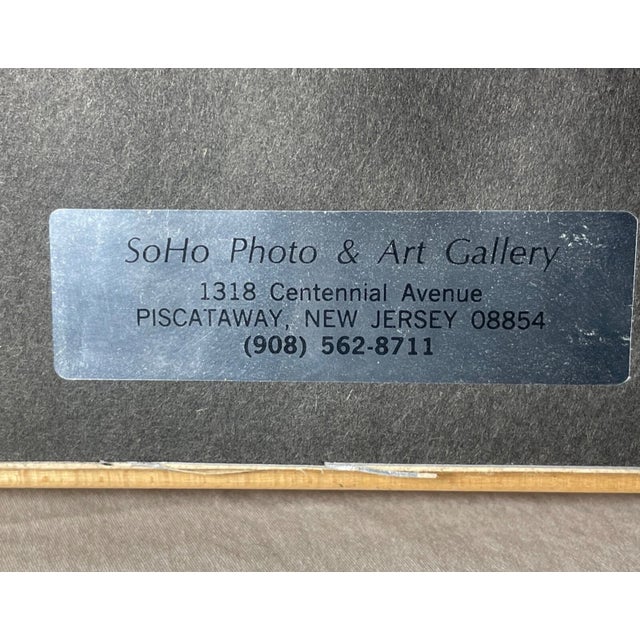 Large Vintage 1992 Original Chinese Ink Watercolor Mountain Landscape Painting For Sale - Image 17 of 17