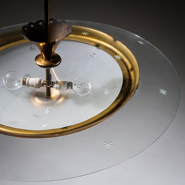 Vintage Pendant Lamp, Italy, 1950s For Sale - Image 9 of 16