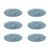 Icy Sapphire Glass Plate Set is perfect for your home or as a gift for a friend or loved one. The stunning sapphire hue...