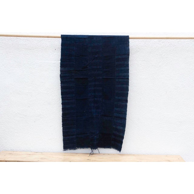 African Duma Indigo Mud Cloth For Sale - Image 3 of 8