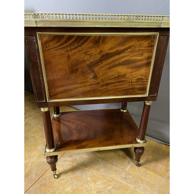 Brown Directoire Chiffonnière Table, 1820s For Sale - Image 8 of 11