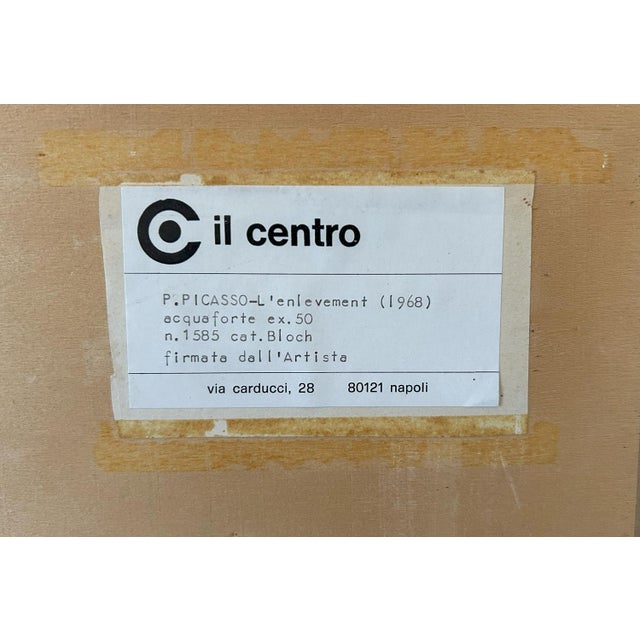 Picasso, The Pursuit of the Kidnapper, 1968, Etching For Sale - Image 12 of 14