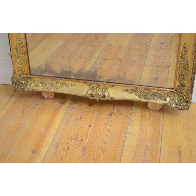 19th Century Leaner or Wall Mirror, 1840s For Sale - Image 3 of 16
