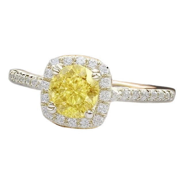 Natural Sapphire Diamond Ring Size 5.5, 14k Gold 1.31 TCW Certified For Sale