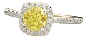 Natural Sapphire Diamond Ring Size 5.5, 14k Gold 1.31 TCW Certified