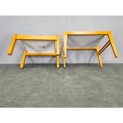 Mid-Century Beech Plant Stands with Umakart Tops, 1970s, Set of 2 For Sale - Image 14 of 15